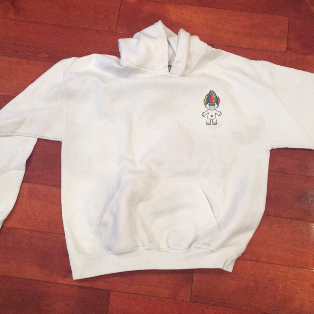 Troll white hoodie